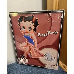 Betty Boop And Dog 1000 Piece Jigsaw Puzzle Aquarius 20” X 27” NEW SEALED